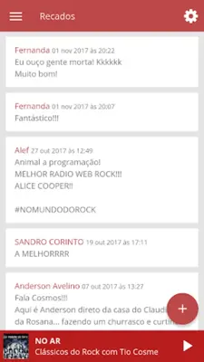 WEB RÁDIO NO MUNDO DO ROCK android App screenshot 2