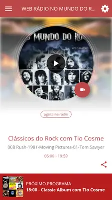 WEB RÁDIO NO MUNDO DO ROCK android App screenshot 6